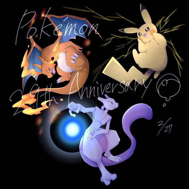 Pokemon 29th Anniversary❤️🤍