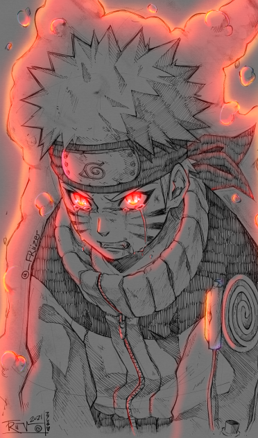 glow art Naruto Uzumaki 🦊🍜