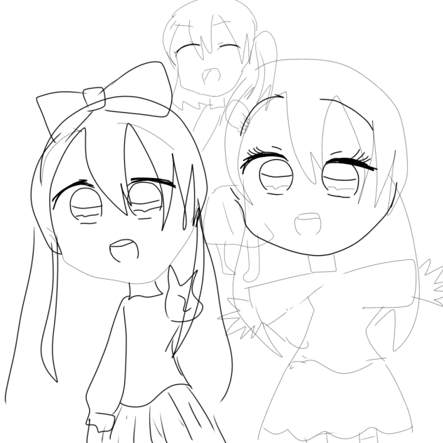 ゆなちゃん塗り絵