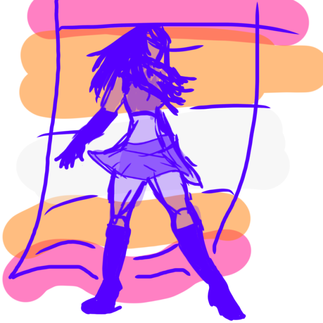 Idea sketch for a Spotify cover
