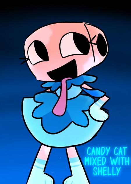 Candy cat mixed with Shelly
