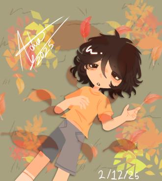 Laying down on the grass..🍁