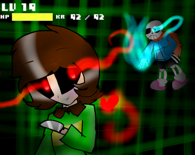 Chara VS Sans (genocide) - ibisPaint