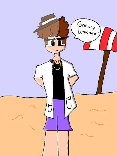 Axel chilling in da beachh