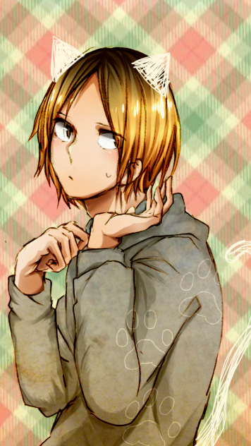 髪伸びた…？(研磨)