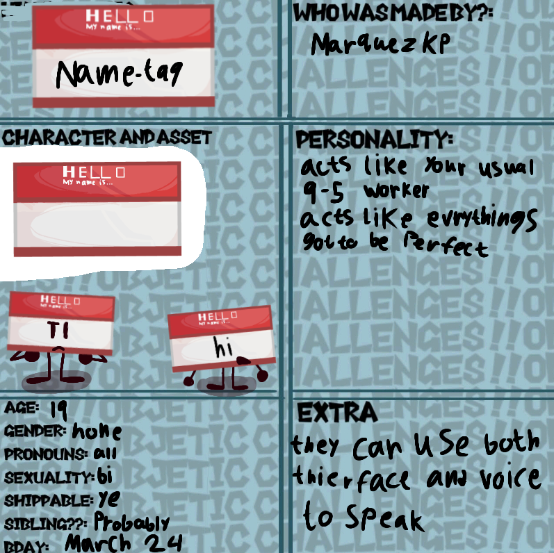 Hello my name is... - ibisPaint
