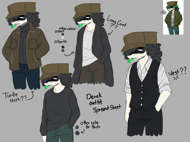 Derek Outfit Spread
