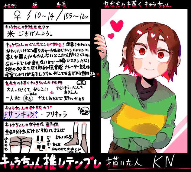 キャラちゃん推しテンプレート