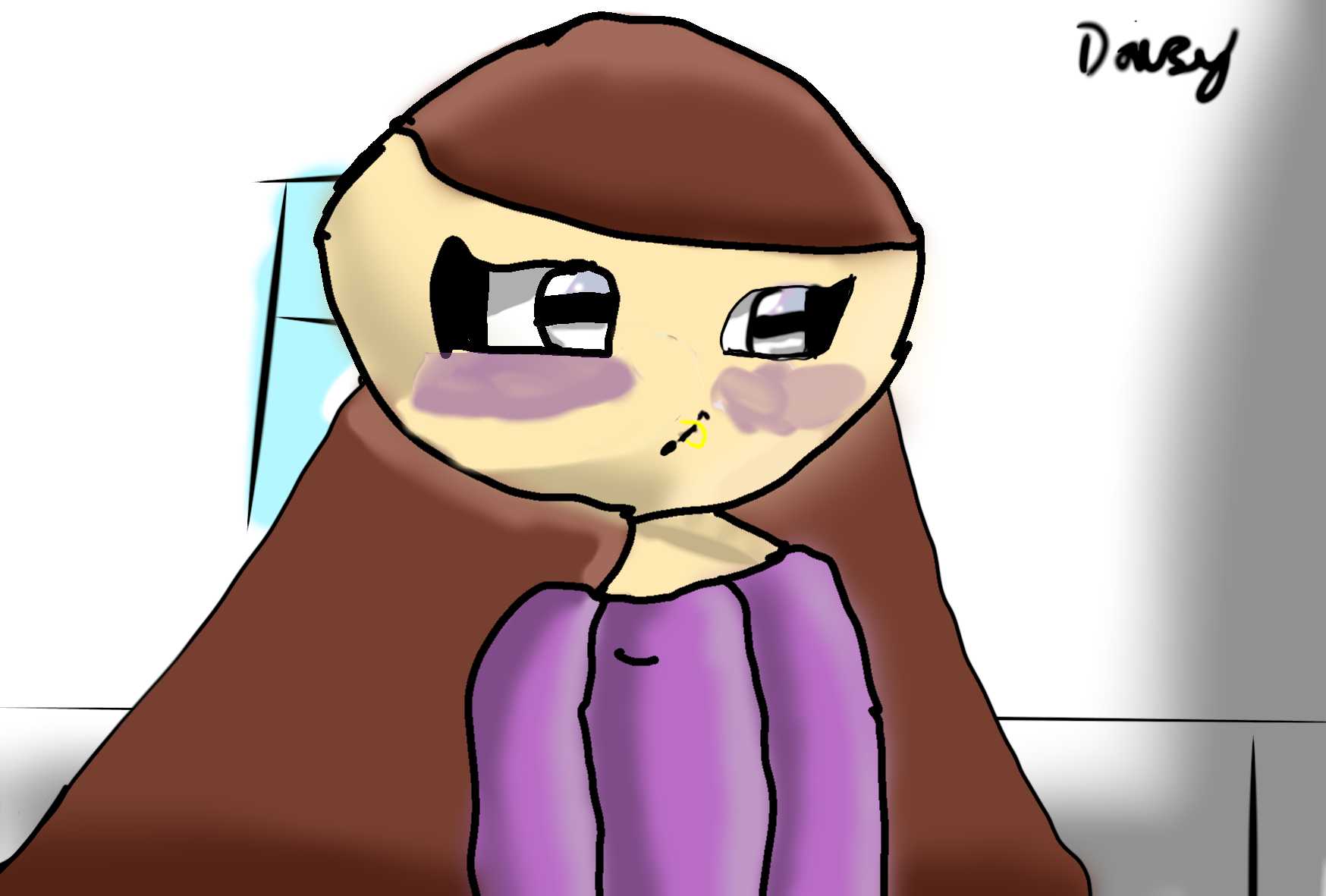 Tired girl - ibisPaint