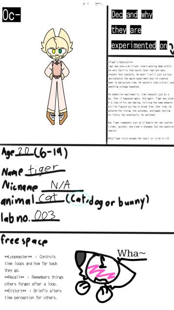 cattoescape oc sheet!