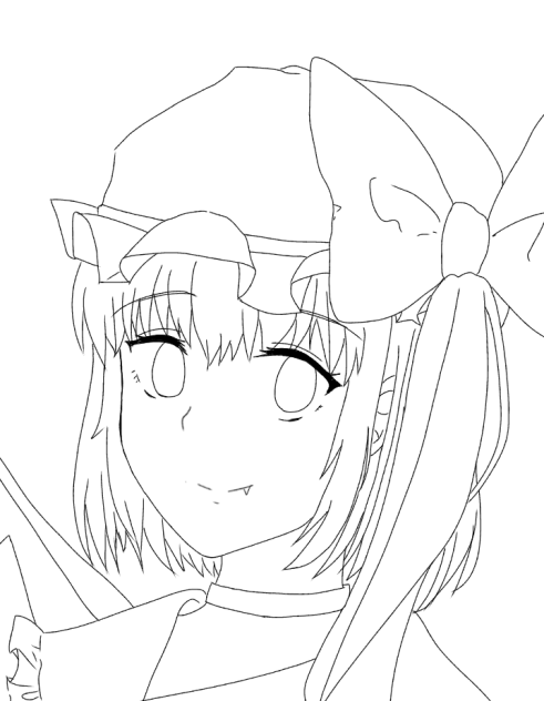 フランちゃん 線画  塗ってください