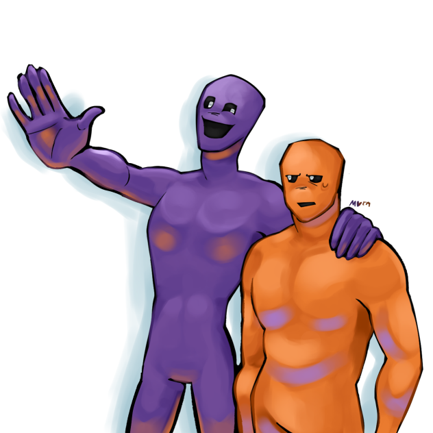 Aubergine & Tangerine