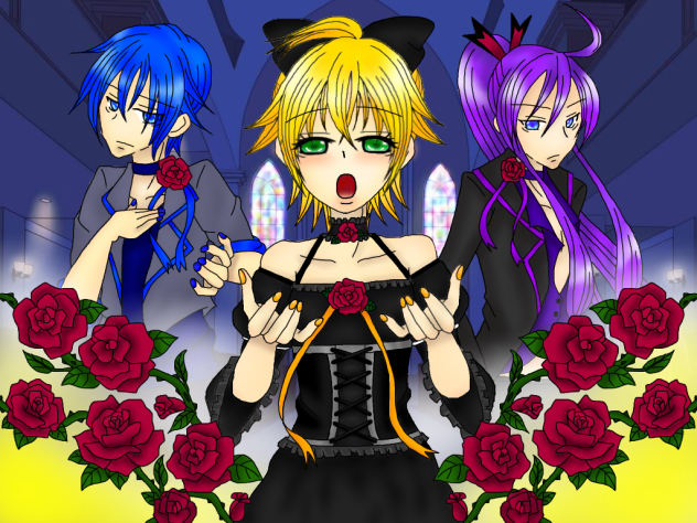 【VOCALOID】KAITO、鏡音レン、神威がくぽ 背徳の記憶ver.