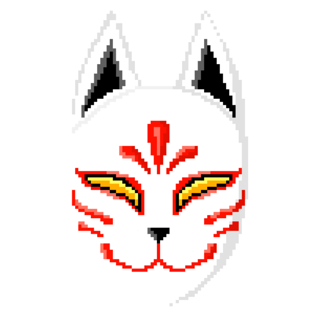 Kitsune mask (pixel)