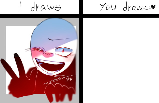 I draw you draw with my OC(Idyd)