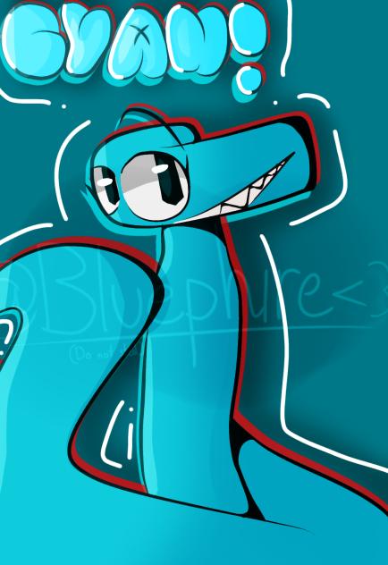 Cyan rainbow friend!!