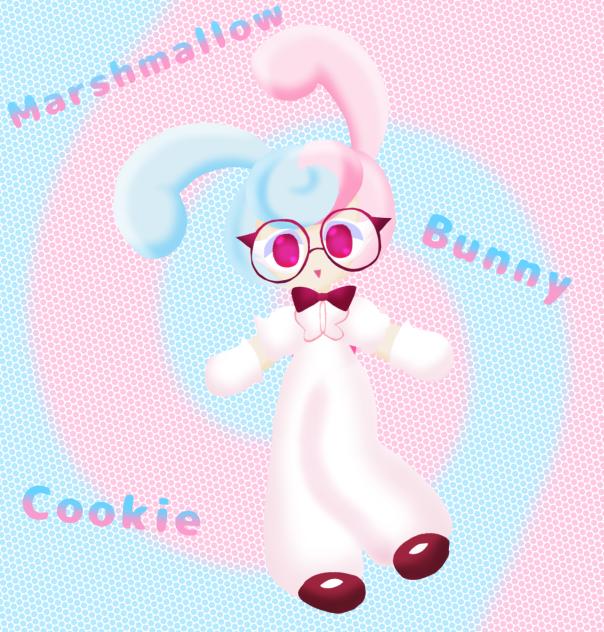 Marshmallow bunny cookie in my style