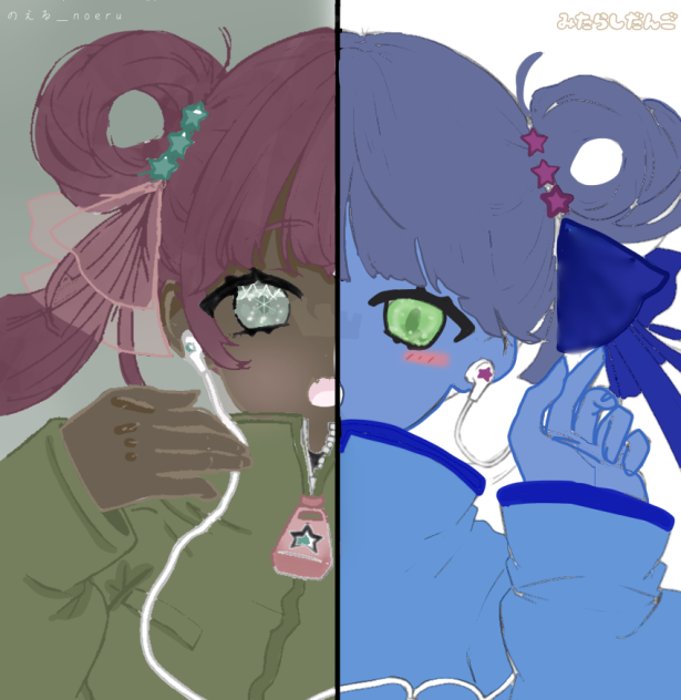 塗り絵(ノイズ)