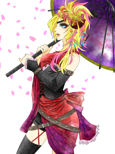 和ゴス 線画 塗らせていただきました