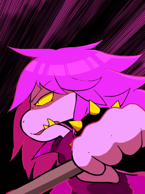 【Deltarune】顔が険しいスージィ