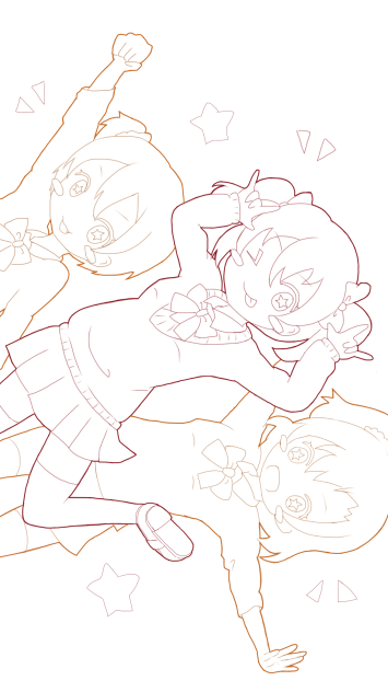 にこりんほの線画