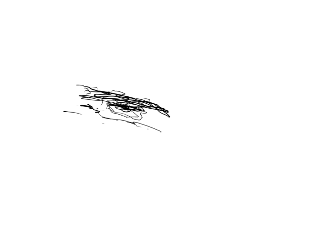 I drew an eye with my foot