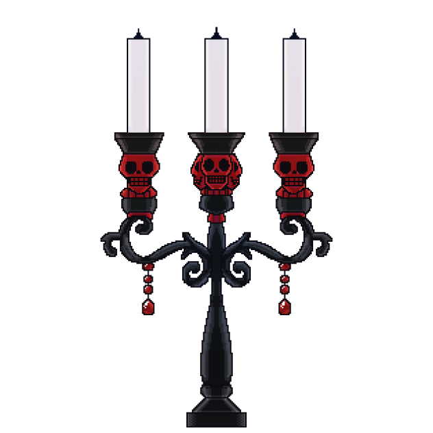 Gothic candle (pixel) 01
