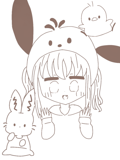 ポチャッコ♡ 線画 - ibisPaint