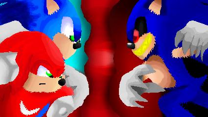 sonic.exe vs knuckles & sonic