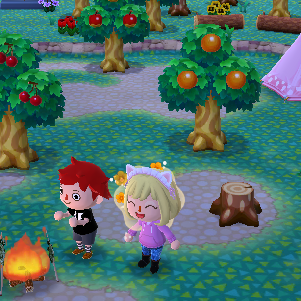 Me and my friend in animal crossing OvO