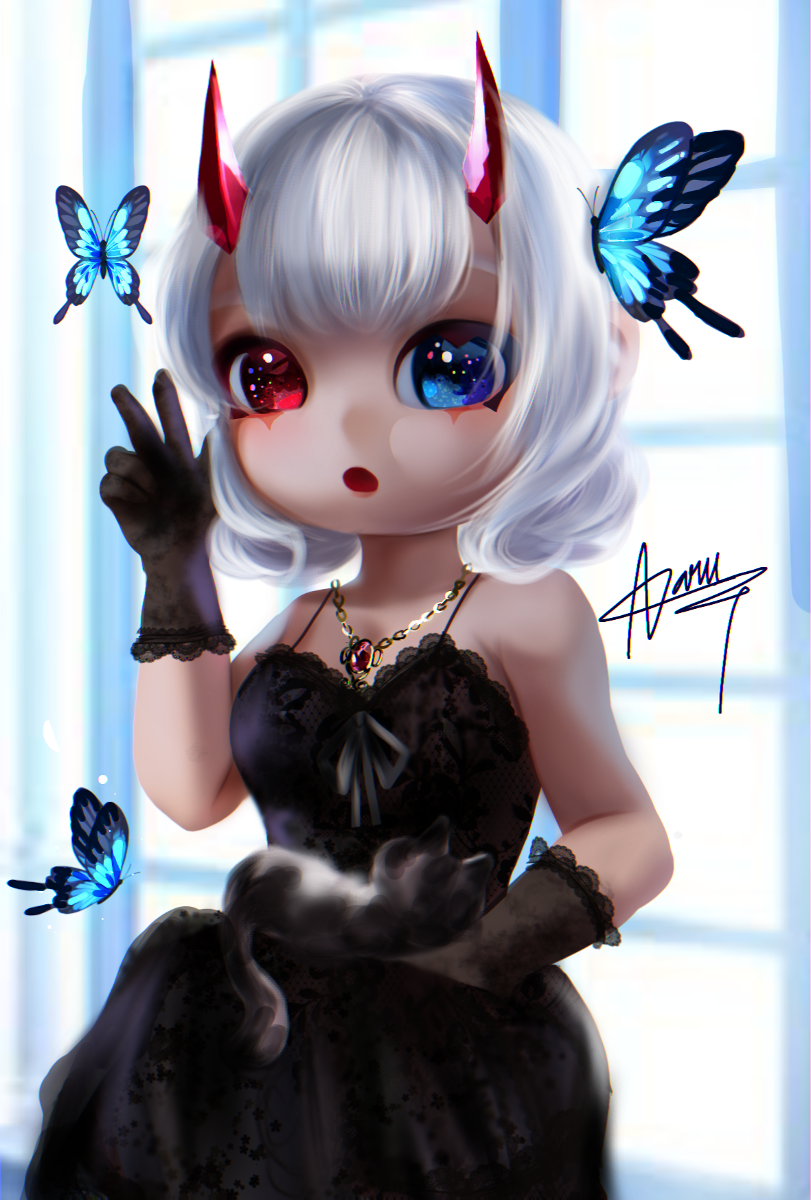 red and blue - ibisPaint