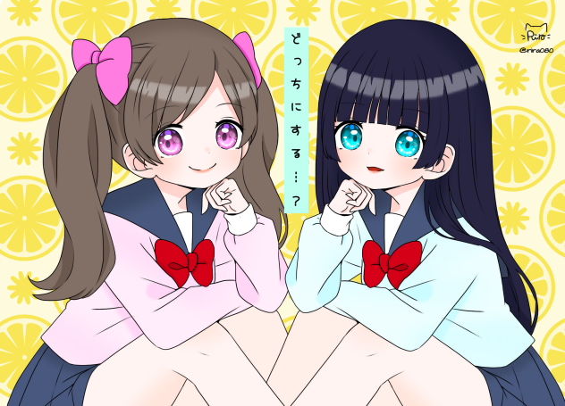 コンビアイドルの卵・レモンちゃんとミントちゃん