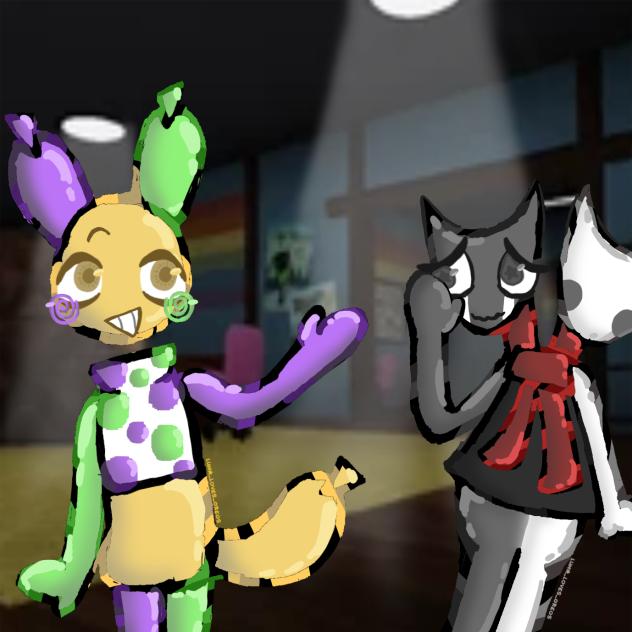 spun a wheel for 2 random characters XD