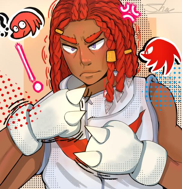 Knuckles human 🤤
