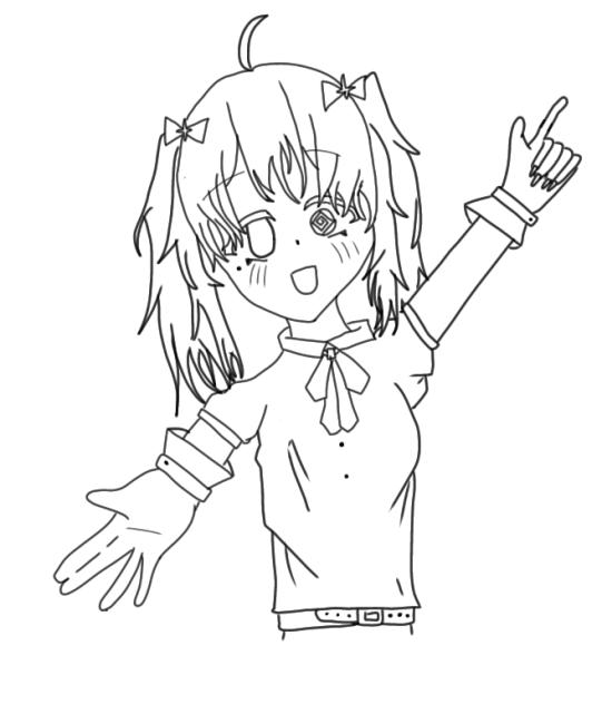 あくむ　　　　線画