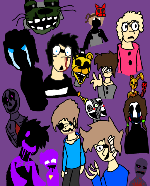 Afton family and others doodles
