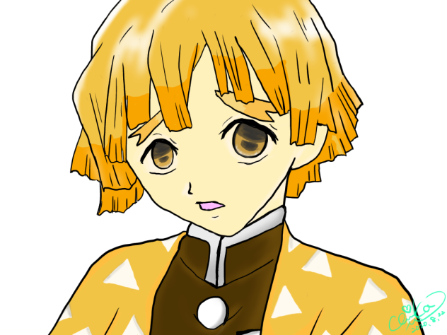 鬼滅の刃　我妻善逸⚡️ 背景無