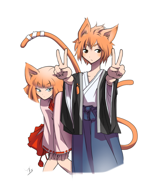猫目田 猫一くん 猫目田 猫恵ちゃん