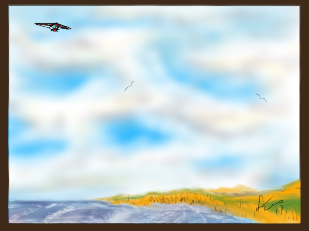 ocean scene - ibisPaint