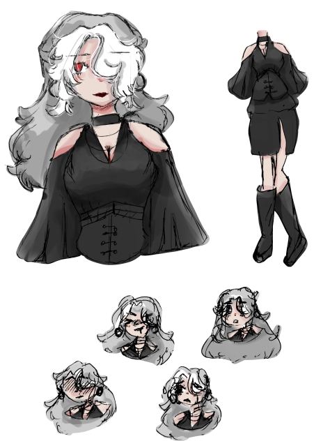 Outfit change of my main oc