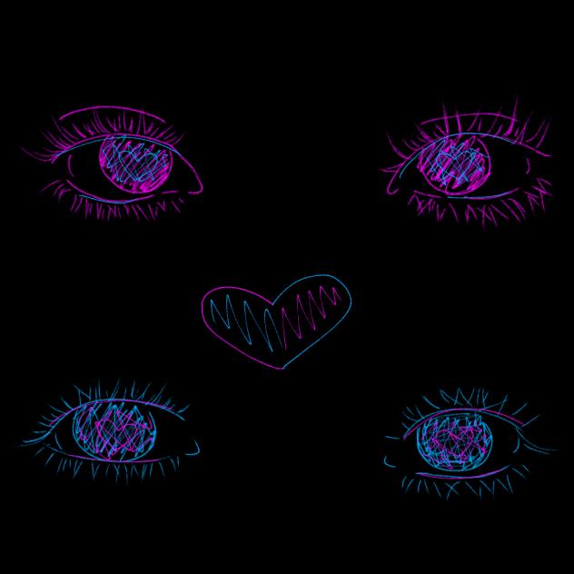 TV Girl eye trend(memory) with my bsf💖💙