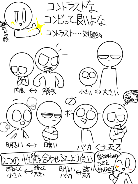 コントラストなコンビ