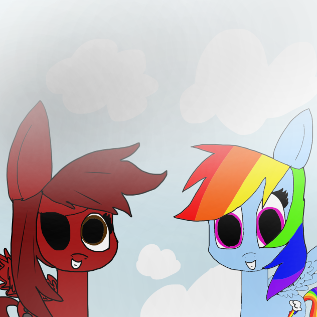 Me and Rainbow Dash