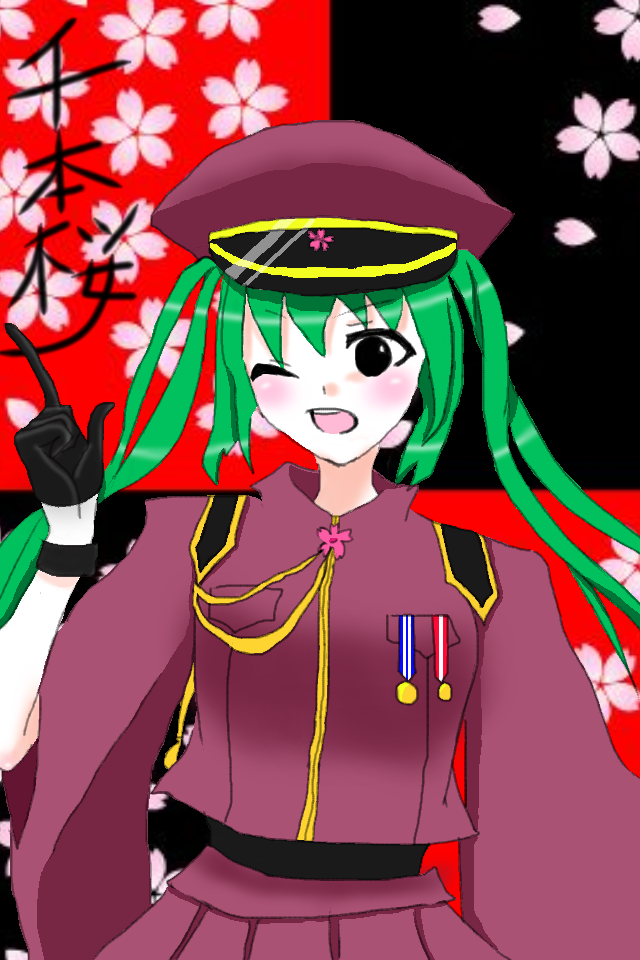 初音ミク 千本桜 キャンパスアート 初音ミク キャンバスアート ビスケ