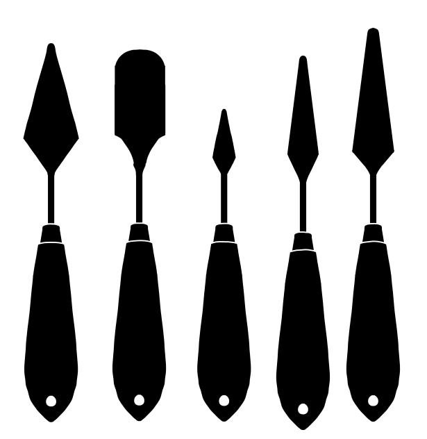 Knife palette icon