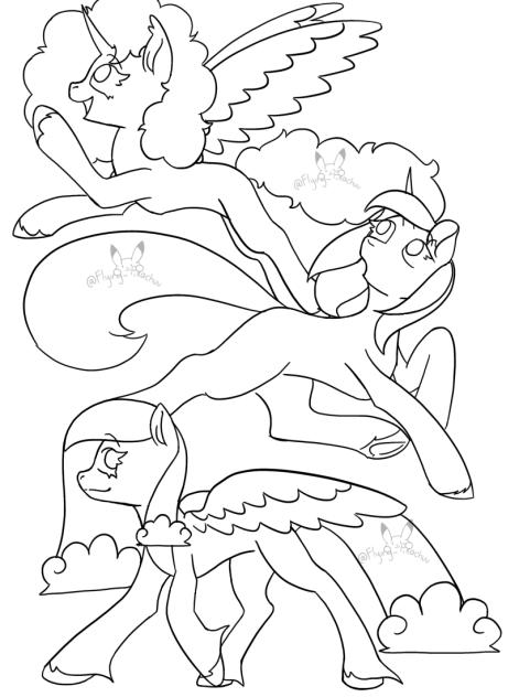 My Pegasus and Alicorn OC’s WIP