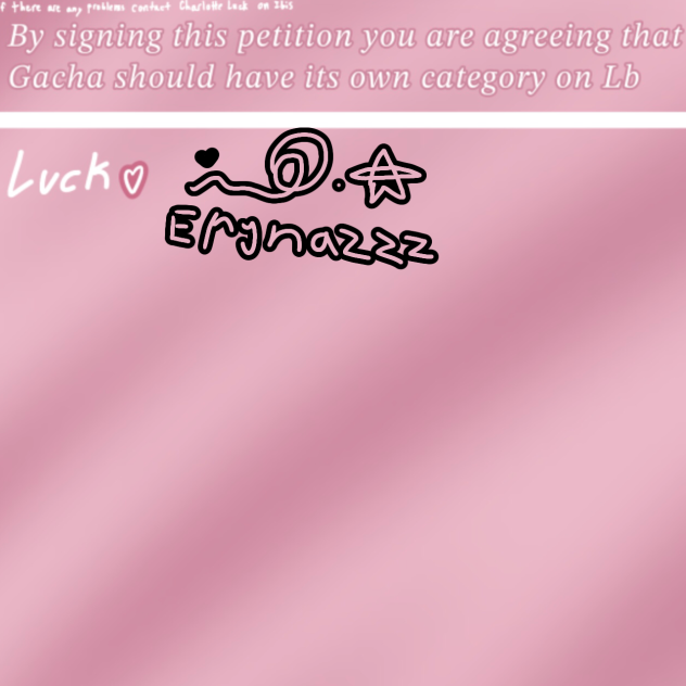 @ Charlotte Luck !!!!