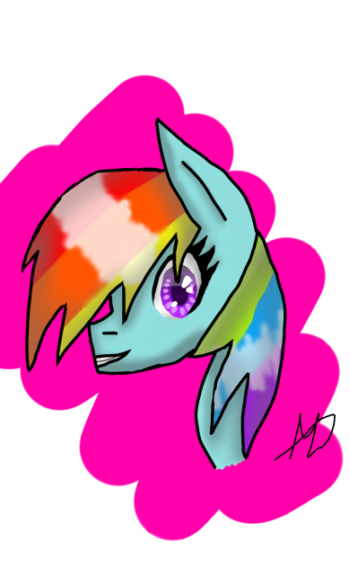 SpeedPaint Rainbow Dash - ibisPaint
