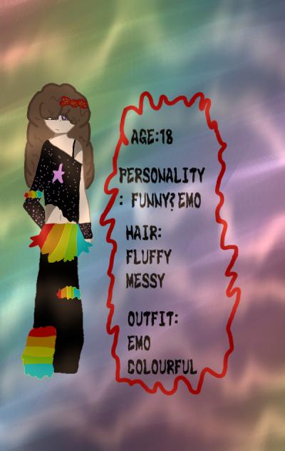 Emo rainbow girl🌈🖤