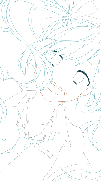 【初音ミク】線画塗ってください